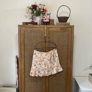 Floral American eagle wrap skirt